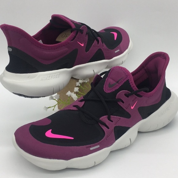 nike free 5.0 black and pink